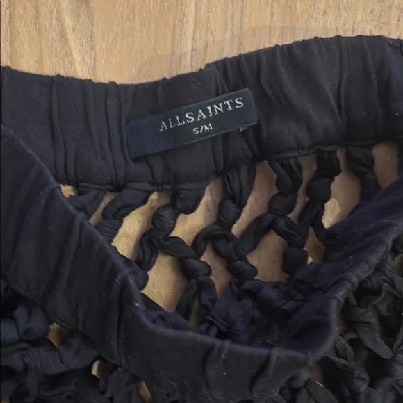 All Saints Chic Black Knitted Skirt - Picture 3 of 3